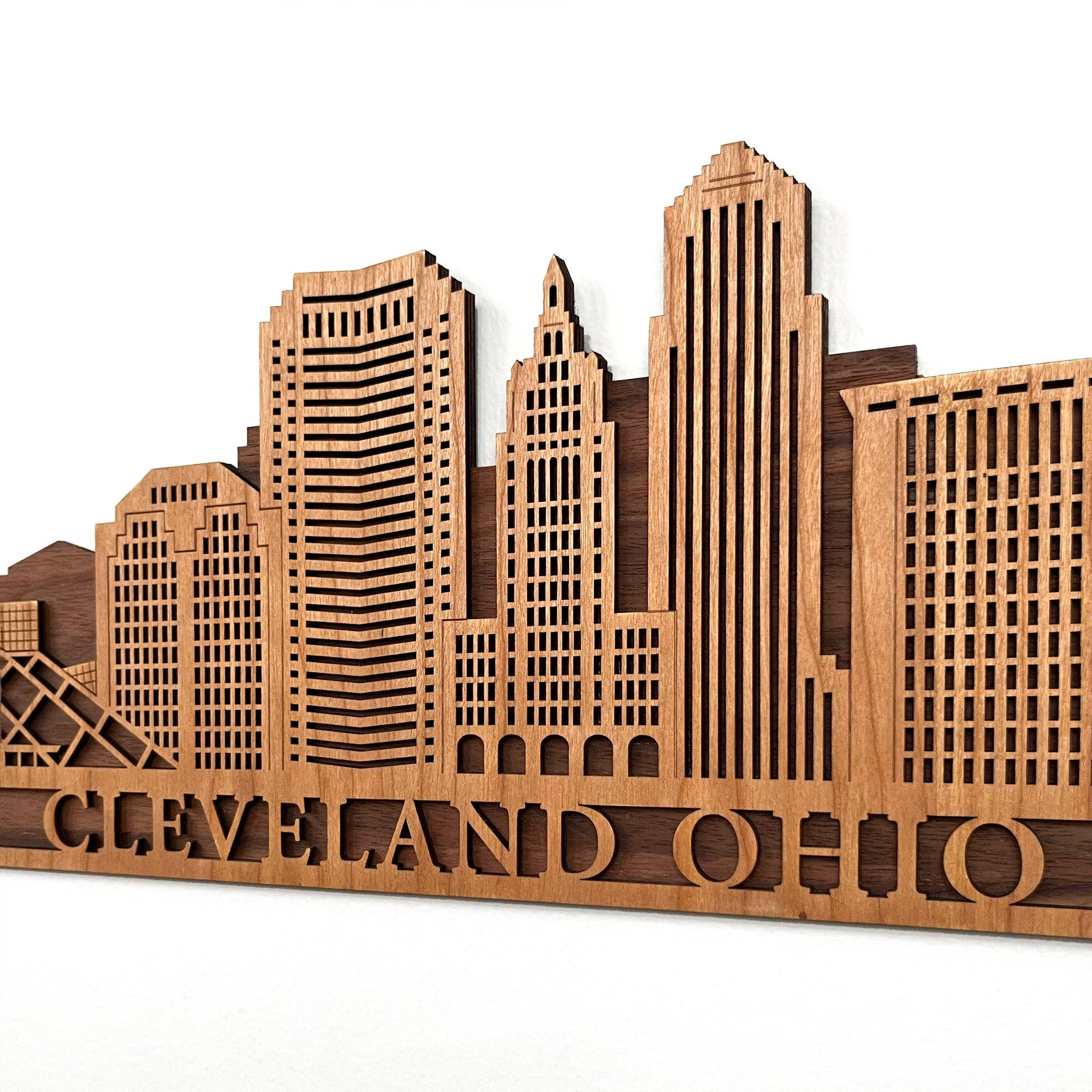 Inspired Indigo - Wholesale Wall Accent - Cleveland Skyline Wall Art1