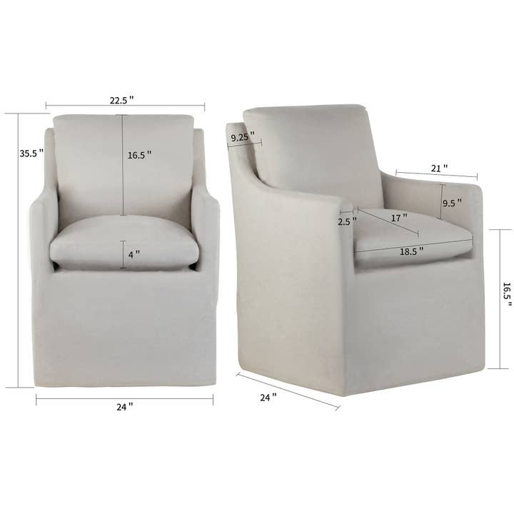 Glamour Home - Wholesale Chair - Axel Beige Fabric Accent Chair with Down Feathers