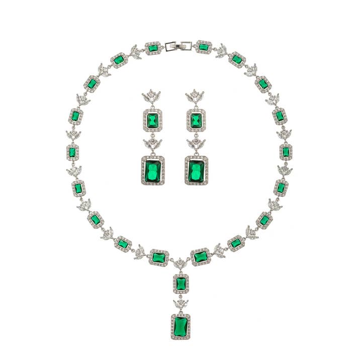 Eye Candy Los Angeles - Vente Colliers à pendentif - Collier tendance Alice Green en zircone cubique