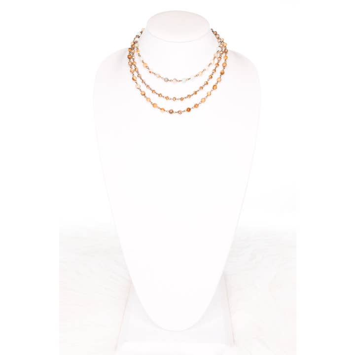 Dylan Designs - Wholesale Beaded/Pearl Necklace - Lisa Necklace in Jasper and Amazonite3