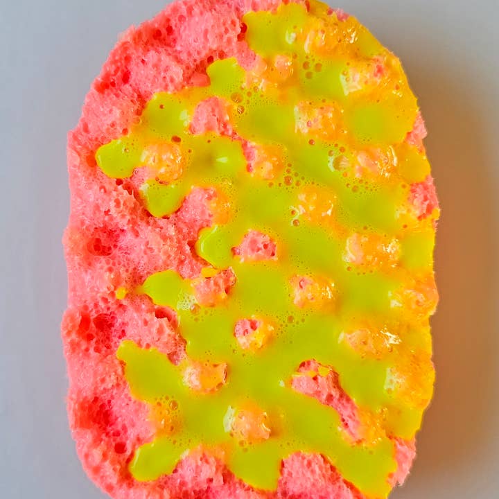 BeBold Eire - Wholesale Bath Pouf/Sponge - Peach skin & coconut soap sponge1