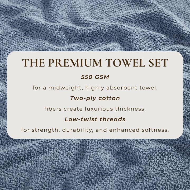 BH Collective - Wholesale Towel Set - Cotton Textured Bath Towel Set - Acacia Collection117