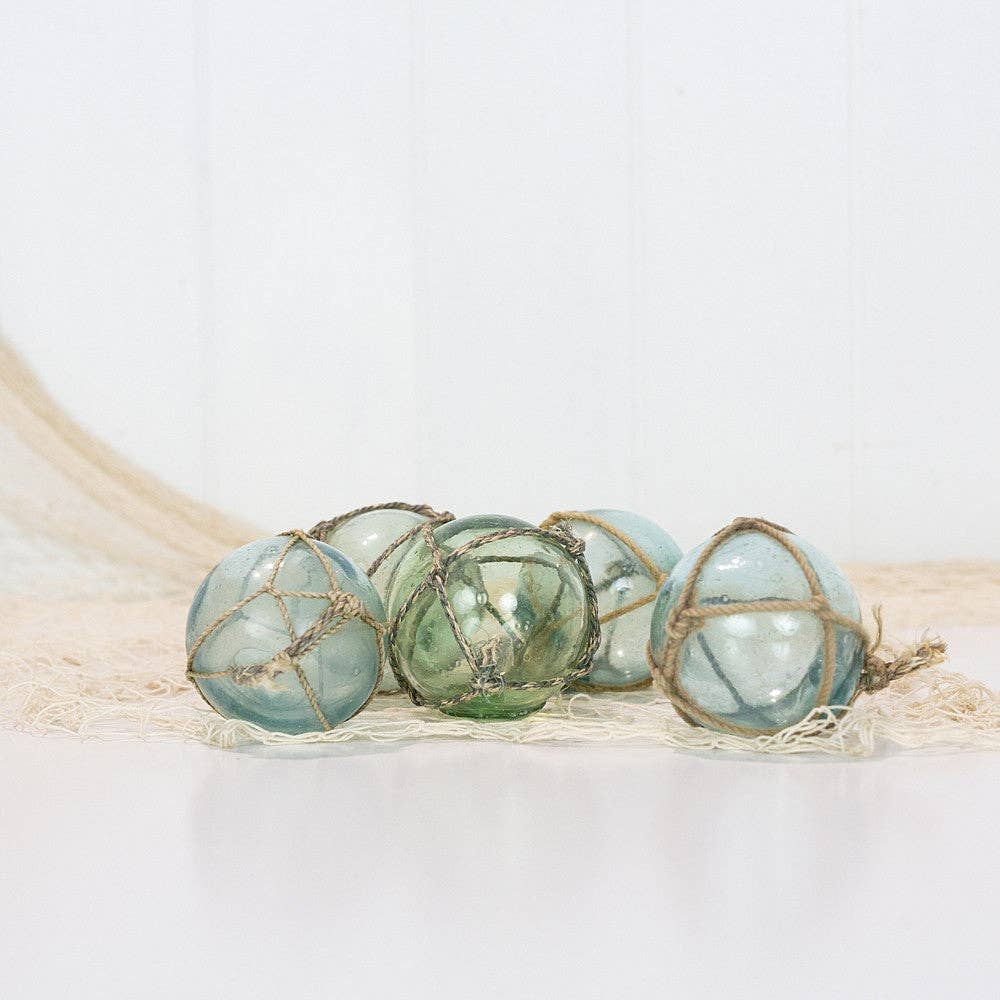 Coast Imports - Wholesale Decorative Tabletop Object - 5 x Glass Floats (s) with Net1