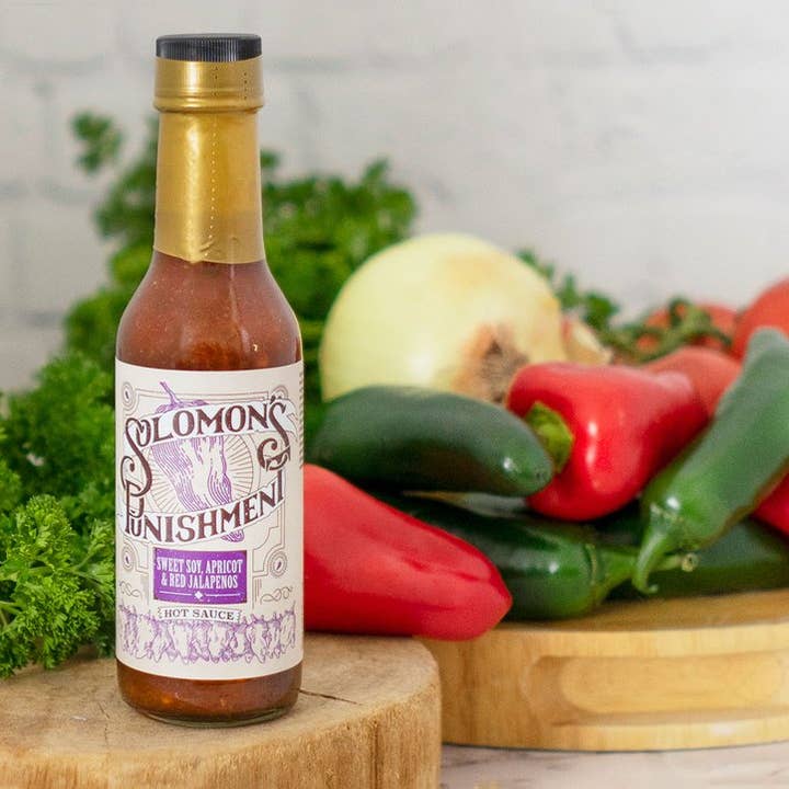 Ashlynn's Gourmet, Inc. - Wholesale Hot Sauce - Solomon's Punishment Sweet Soy & Jalapeno Hot Sauce