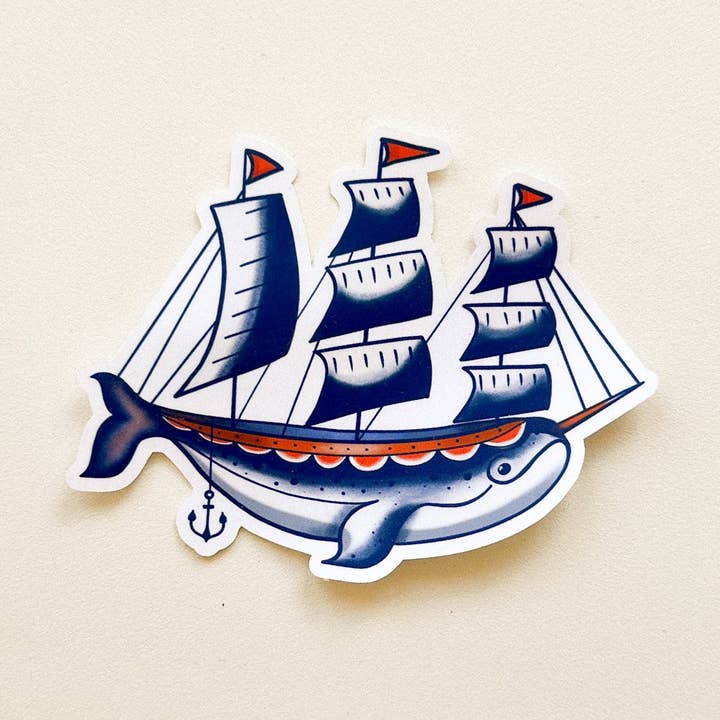 Stickers - The Narwhal Ship for wholesale by Les Tatoués
