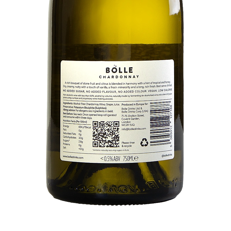 BOLLE UK – wholesale Non-alcoholic spirits/wine/beer – White Wine - Chardonnay4