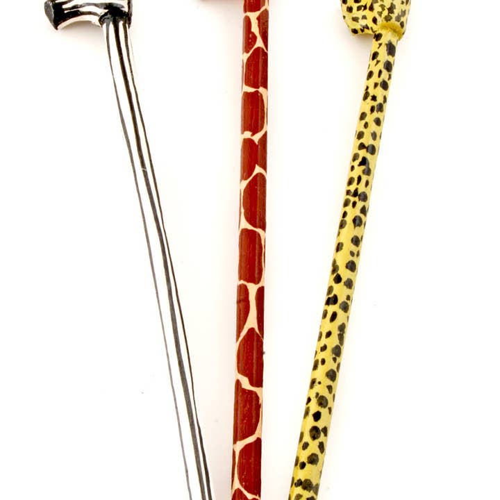 Swahili | AFRICAN MODERN - Wholesale Pencil - Hand Painted African Safari Pencils1