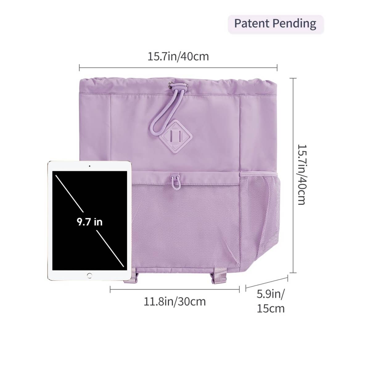 wandf - Vente Sac à cordon de serrage – unisexe - Sac à dos de sport avec cordon de serrage et sangle pour tapis de yoga25