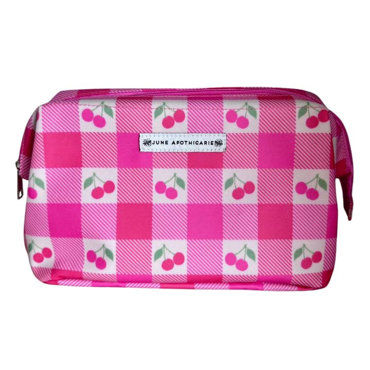 Traverse City Cherry Wire Top Perfekt Sminkväska för wholesale av June Apothicarie