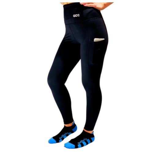 Go 2 Socks - Wholesale Athletic/Lounge Leggings - Women's - Compression Leggings|High Waist Tummy Control Pockets Black7