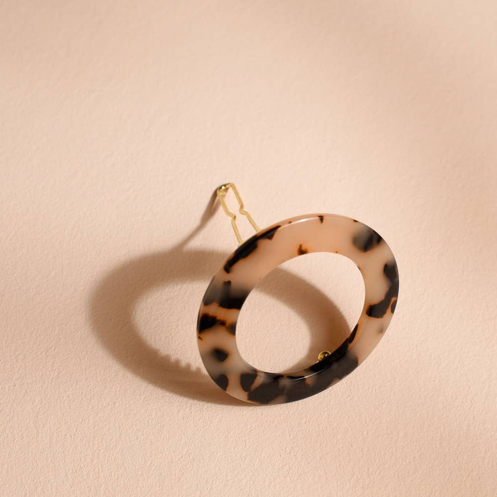 Bachca – wholesale Hårklämma - Dam – Rund hårklämma i sköldpaddsmönster1