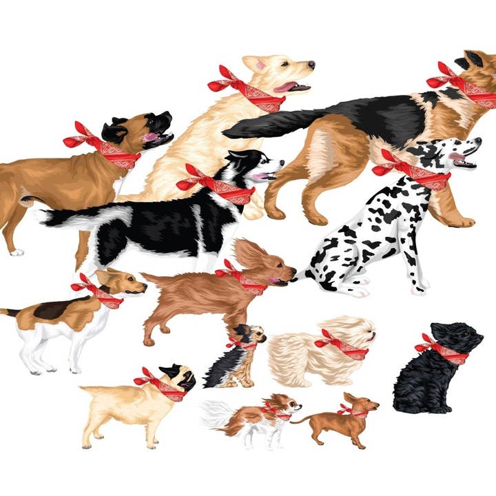 Cover-Alls Decals – wholesale Wall decal/stickers – Red Handkerchiefs for Dogs Decals