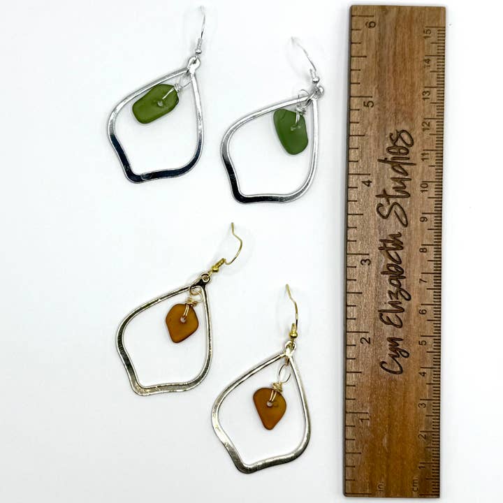 Cyn Elizabeth Studios - Wholesale Dangle Earrings - Luna Tide Sea Glass Earrings2