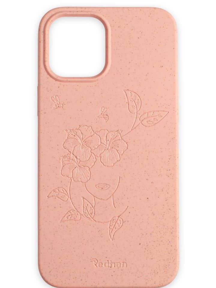 Biodegradable and Eco-friendly Phone Case in Pink - Bloom for wholesale by Redhan