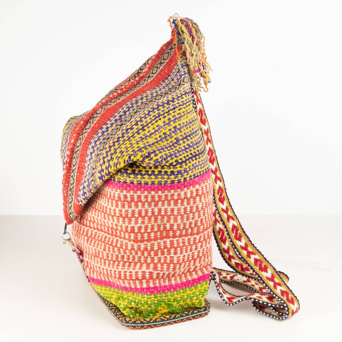The Winding Road - Wholesale Crossbody Bag - Women's - Handwoven Sling Bag / Backpack with Zip Top from Peru7