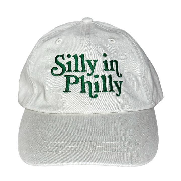 Silly in Philly Green Unstructured 6 Panel Hat Funny Apparel for wholesale by Parcel Island