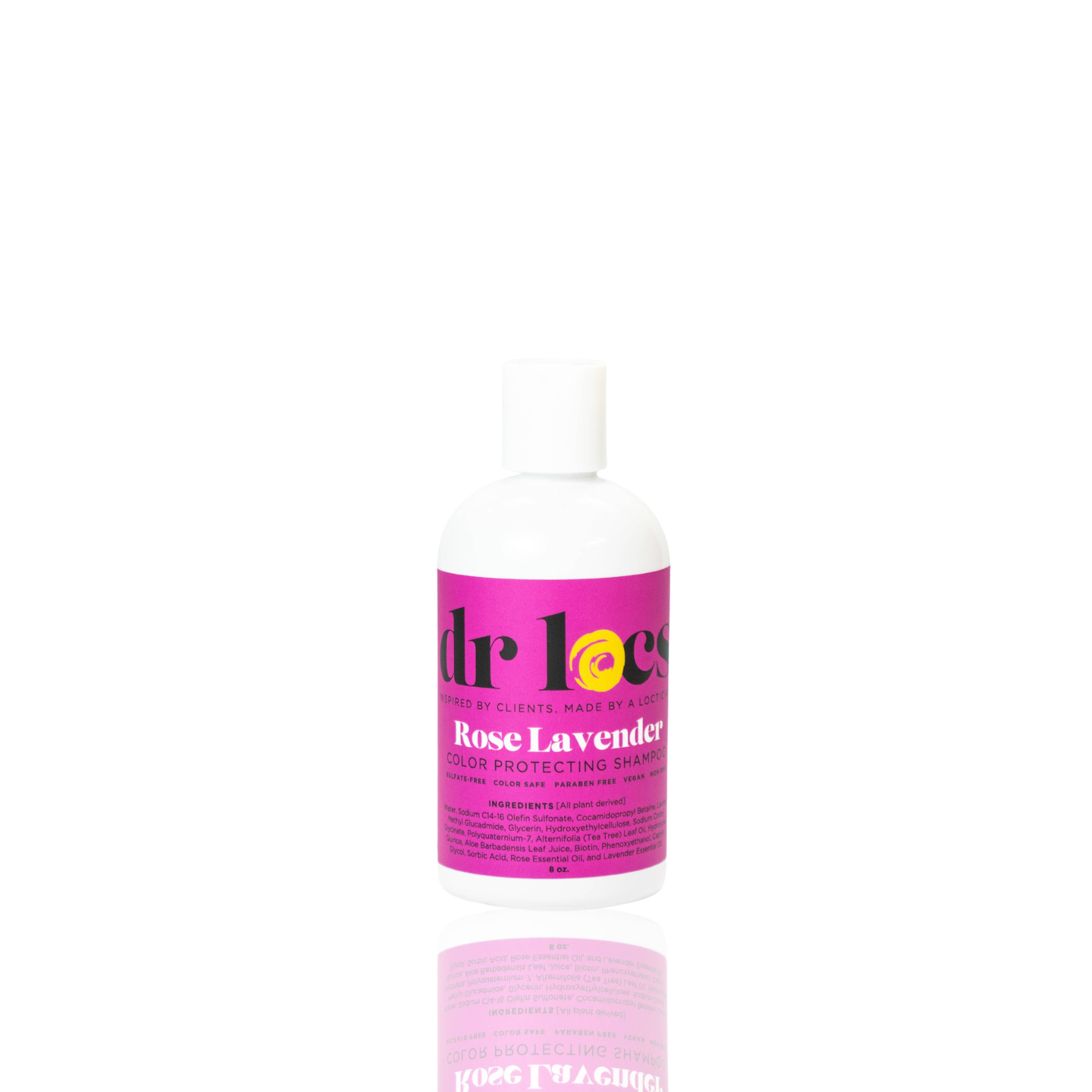 Dr Locs - Wholesale Hair Shampoo - Rose Lavender Color-Protecting Shampoo (8oz)