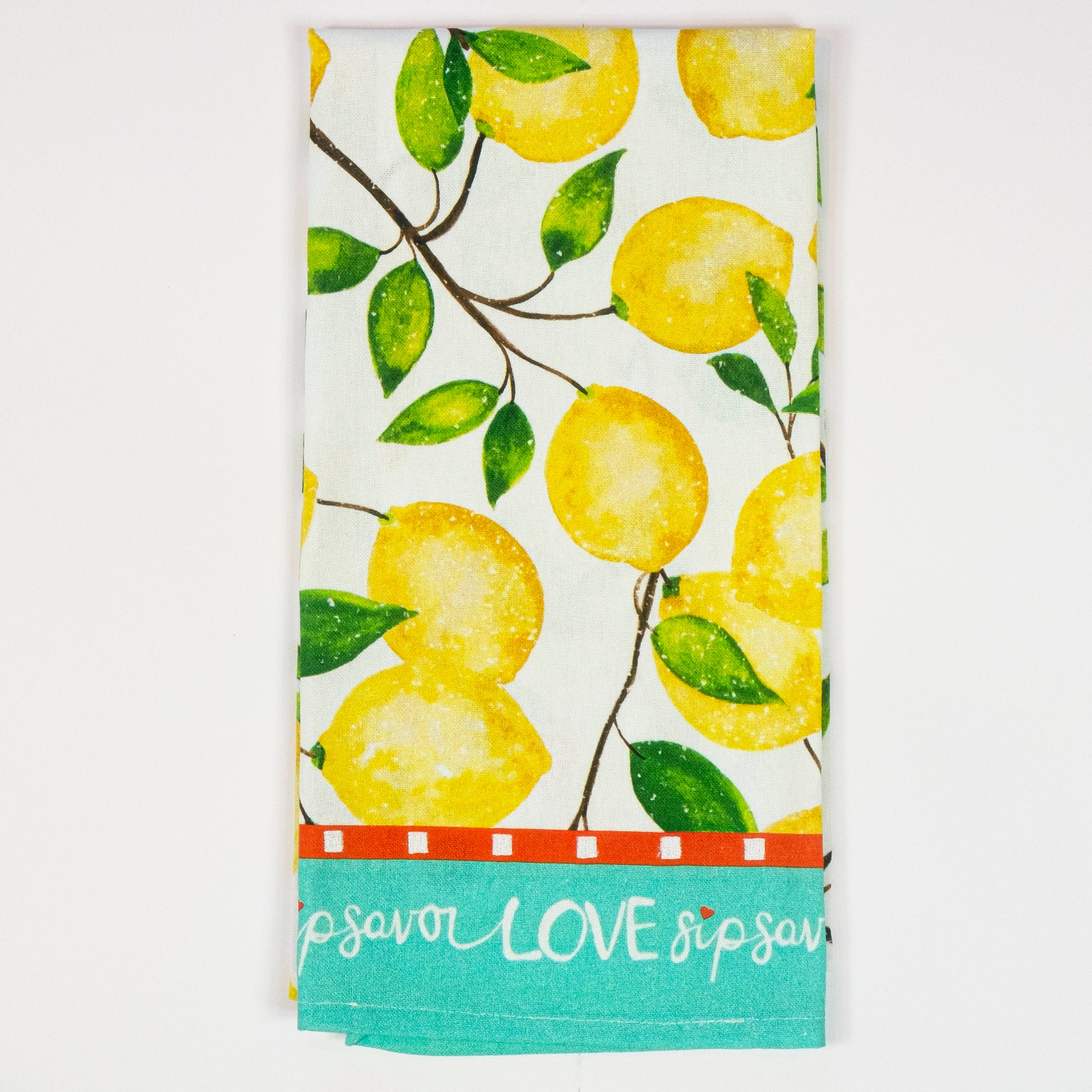 SIP - Wholesale Tea Towel - "Lemon Dance" Kitchen Towel2