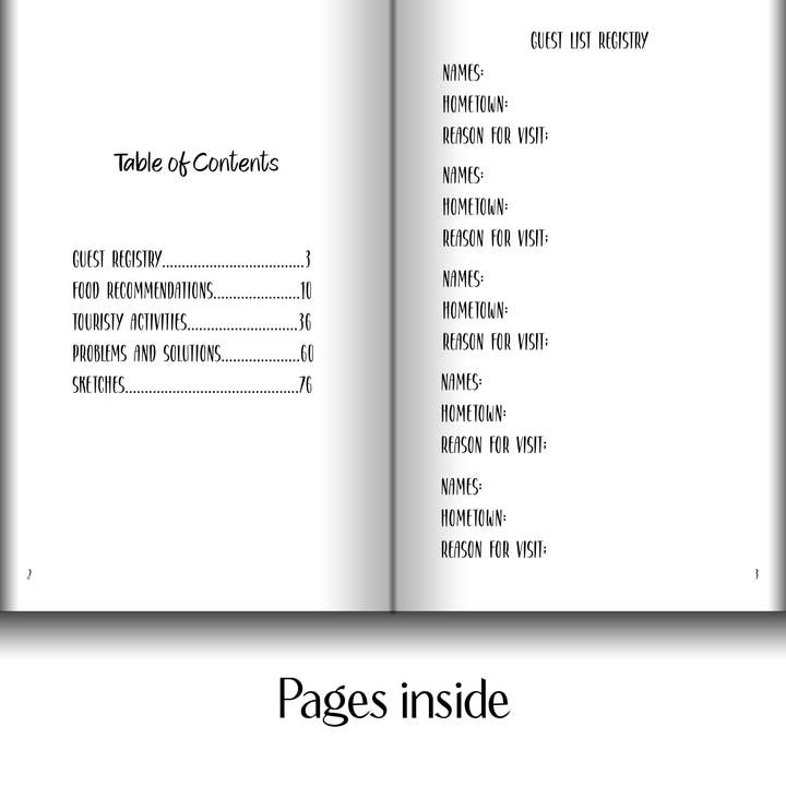 Gilded Iris Designs, LLC - Wholesale Journal/diary - New York Vacation Home Rental Guest Book2