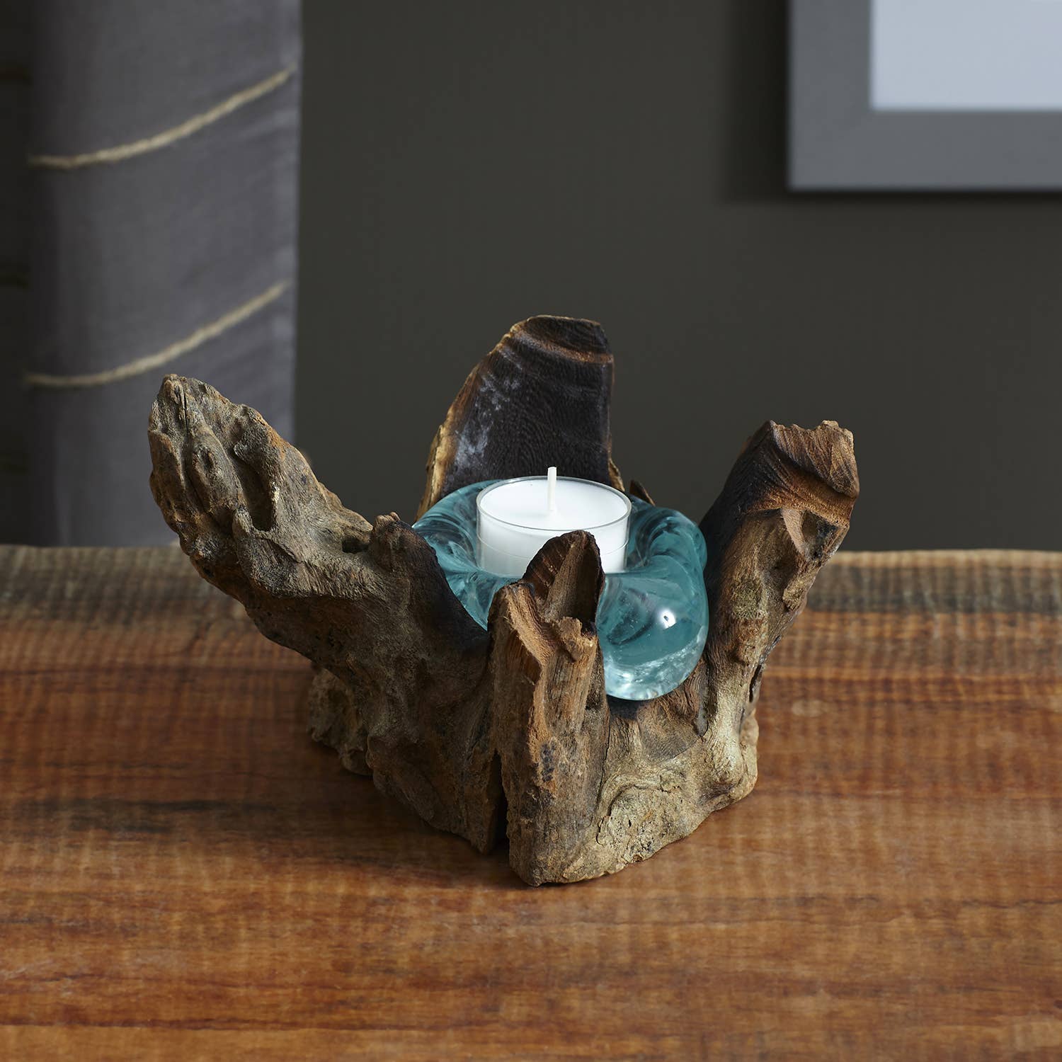 Cohasset Gifts - Wholesale Candle Holder - 2pc Single Cohasset Molten Glass Candle Holder Set1