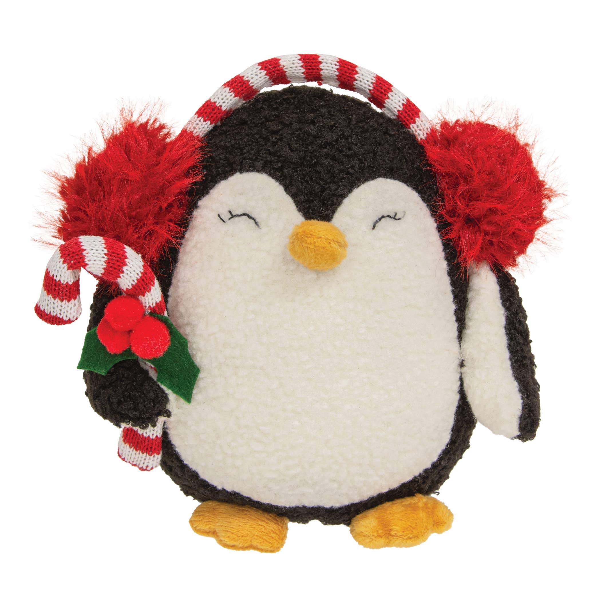Bright Ideas – wholesale Christmas decoration – Plush Penguin w/ Candy Cane0