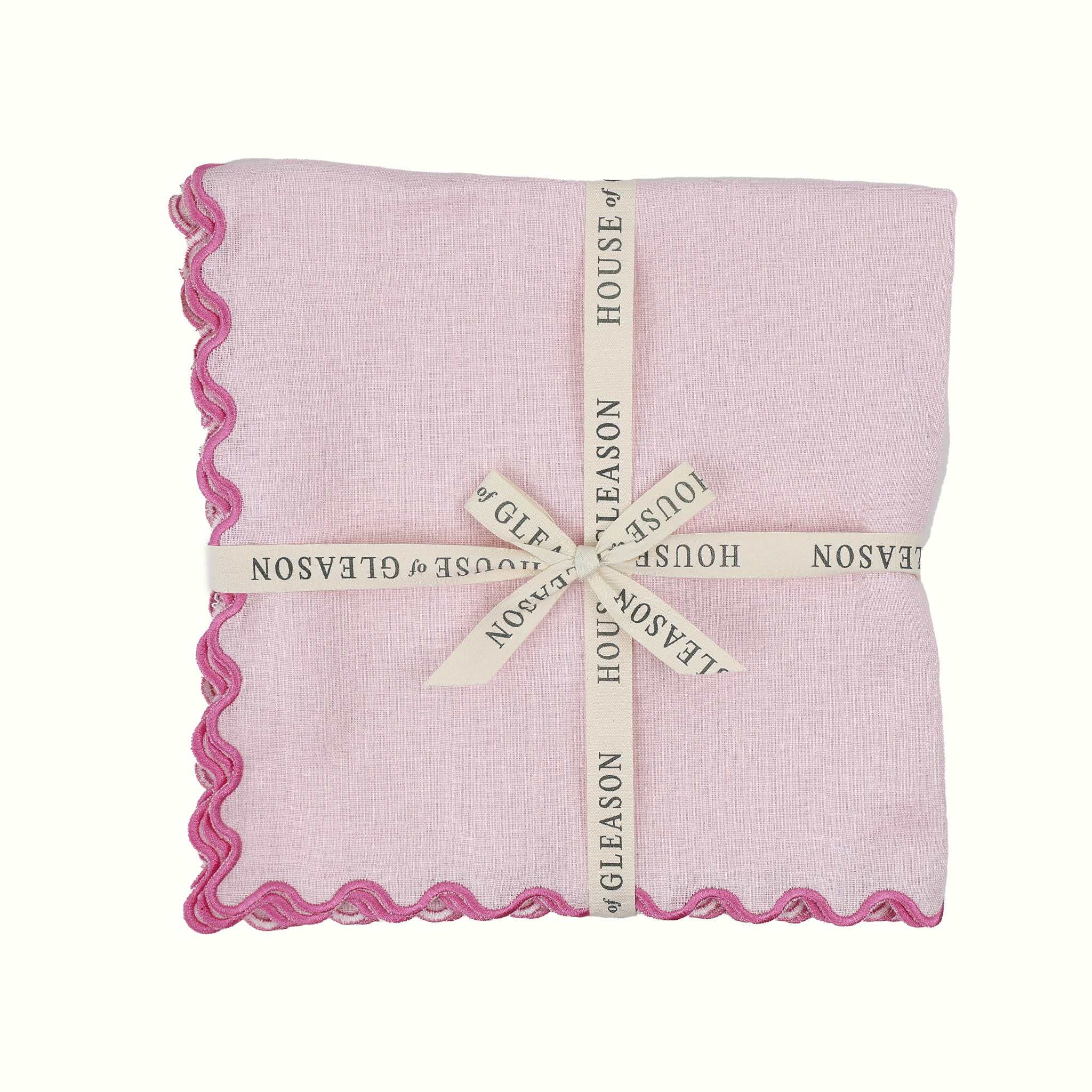 House of Gleason - Wholesale Dinner & Cloth Napkin - Pink Linen Dinner Napkins - Set of 41