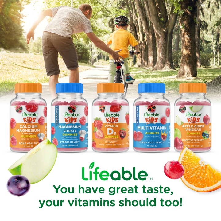 Lifeable - Wholesale Oral Supplement/Vitamin - Lifeable Turmeric Curcumin + Ginger, Kids Immunity Gummies6