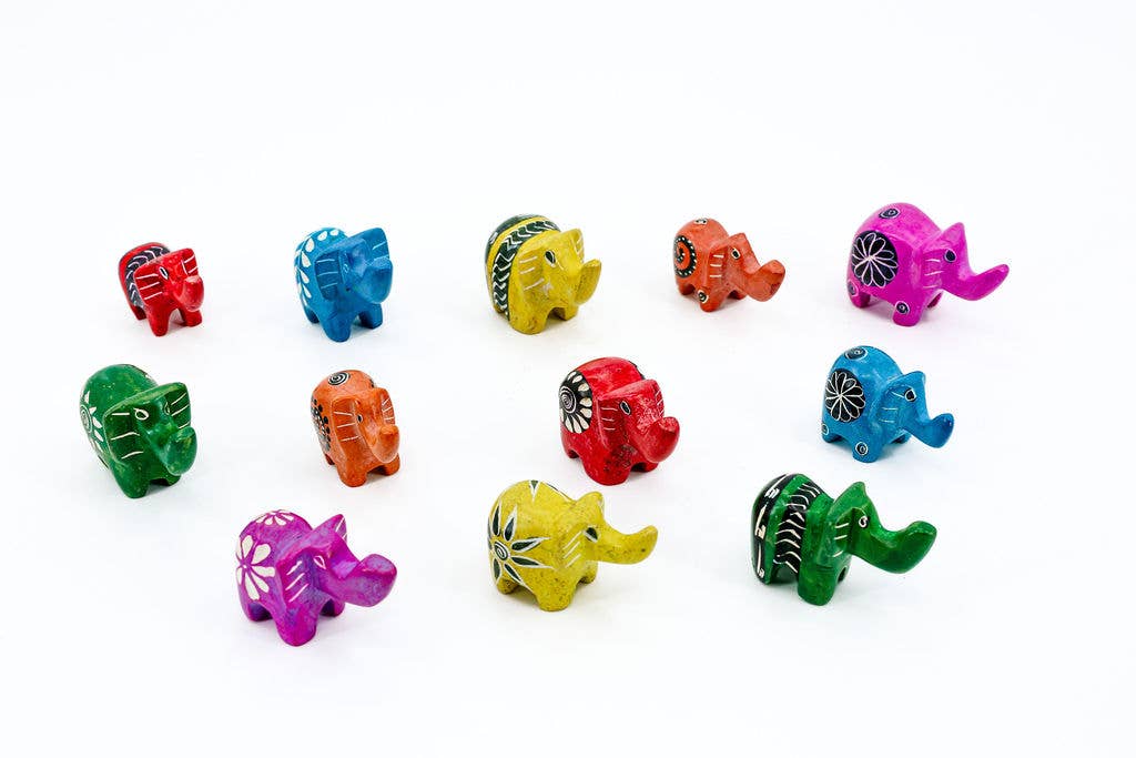 Gitzell FairTrade - Wholesale Decorative Figurine - Soapstone Animal Figurine, elephant small0