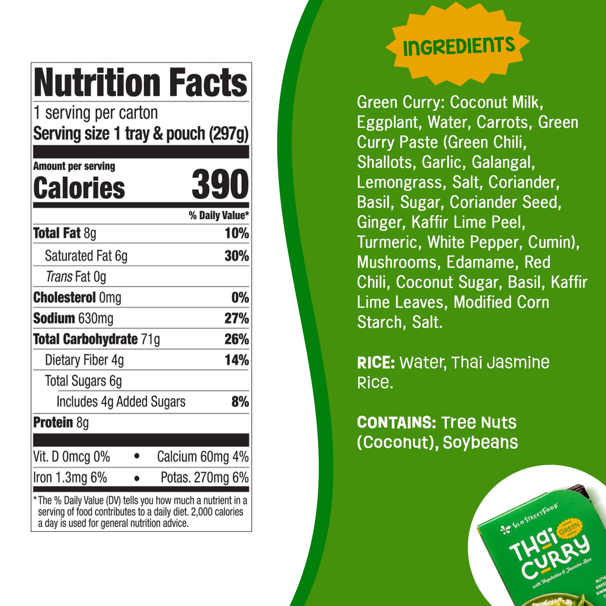 Sun Tropics – Großhandel Haltbares Fertiggericht – Thailändisches Grünes Curry mit Gemüse & Jasminreis1