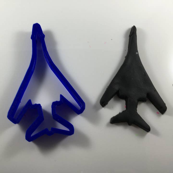 B1 Bomber Airplane Cookie Cutter for wholesale by CookieCutterSupply