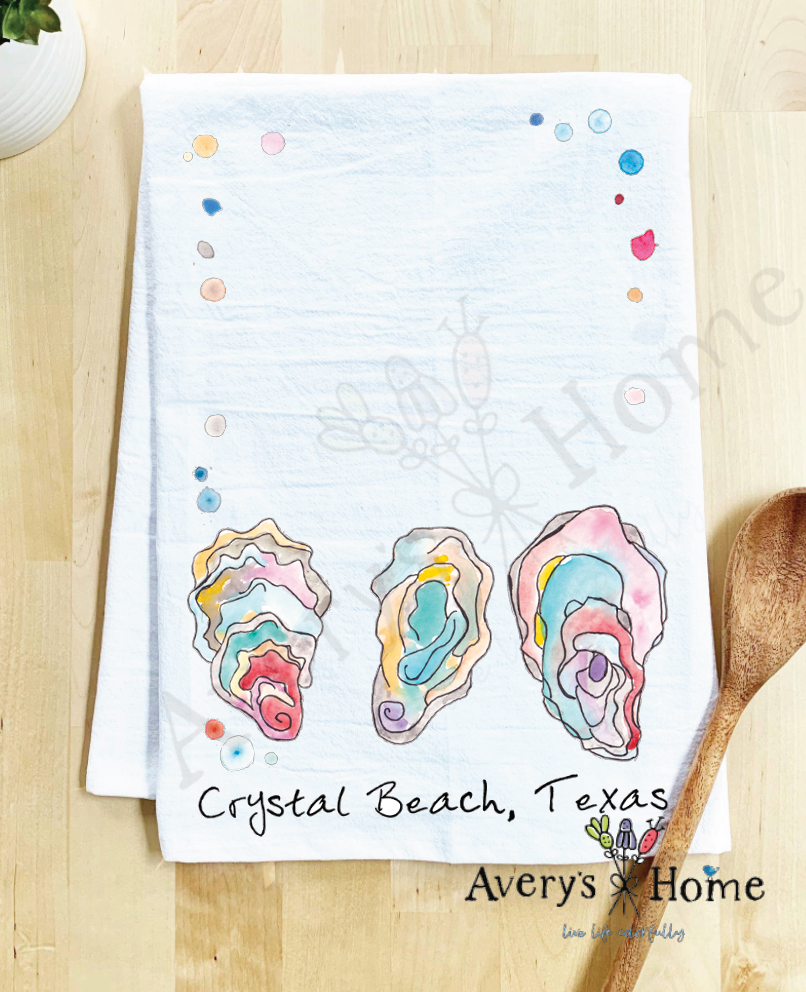 Avery's Home - Vente Torchons - Torchon Personnalisable Souvenir Océan Coquilles d'Huître47