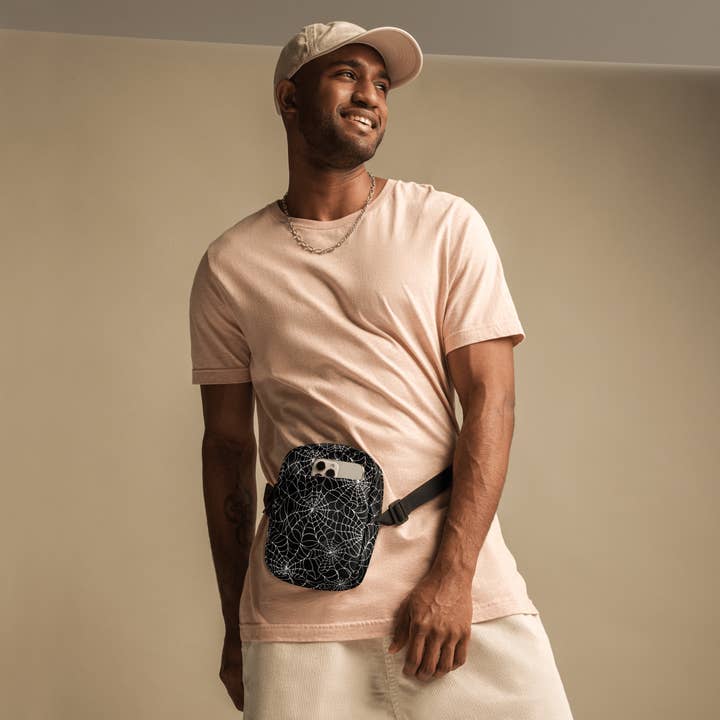 Goth Cloth Co. - Wholesale Crossbody bag – Women's - Wicked Web Weave Crossbody Bag6