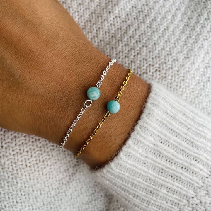 Uniperle Amazoniet Armband voor wholesale door MyMagicStones