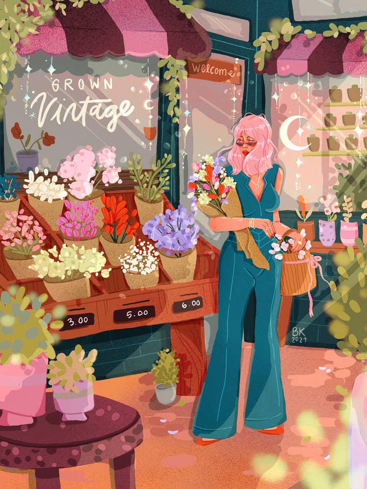 Blomsterbutik för wholesale av Brittany Keller Art