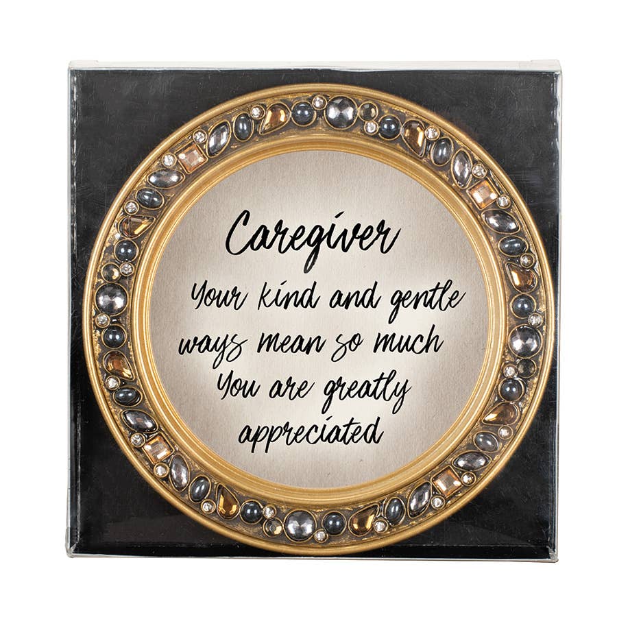 Cottage Garden - Wholesale Coasters - Caregiver Amber Jeweled Coaster0