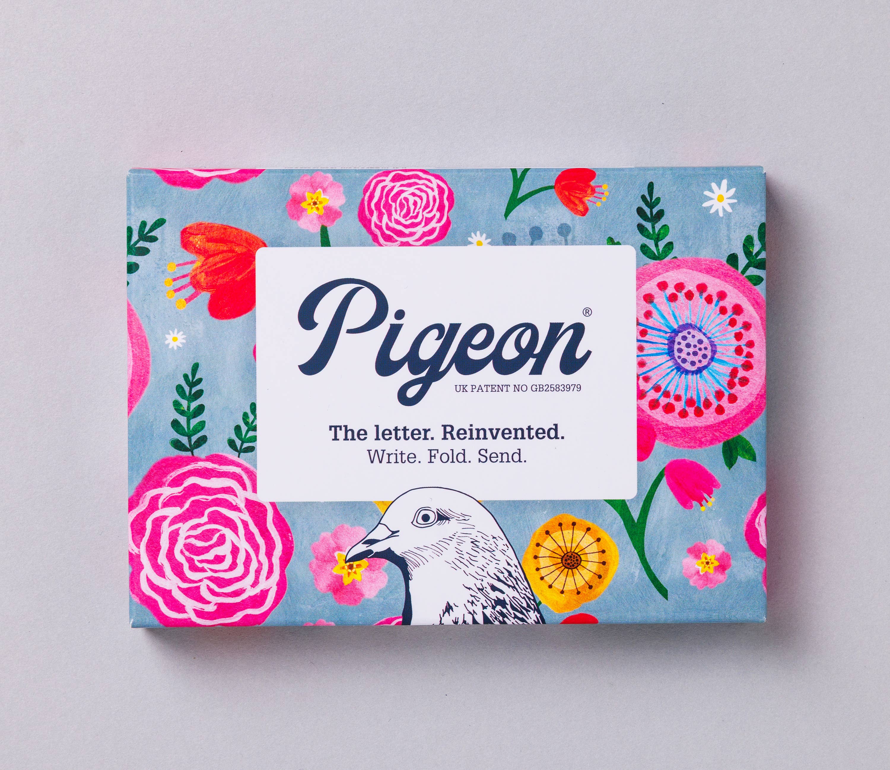 pigeonposted - Wholesale Stationery/Notecard Set - Wildflower Pigeon Artisan Letter Pack - pack of 6 letters