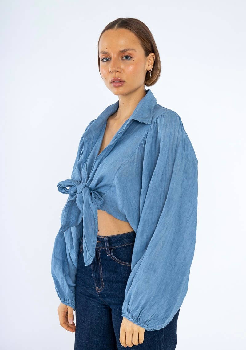 LINEN & COTTON HOUSE - Vente Chemisier – femme - 56811 100 % LINEN GILET 4