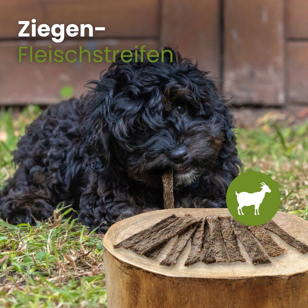 Kauartikel.com GmbH - Wholesale Pet Treats - Dog - goat meat strips1