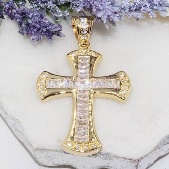 Statement Crucifix Cross Pendant for wholesale by Cherie by Cherie