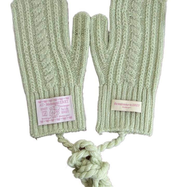 Funkyrel® Atzbranding Limited – wholesale Gloves – Women's – Gloving - Full-Cover Knitted Gloves With Lanyard7