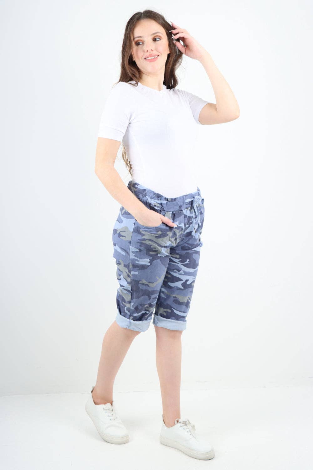 Miss Bold – wholesale Shorts – Women’s – Italian Camouflage Magic Chino Shorts66