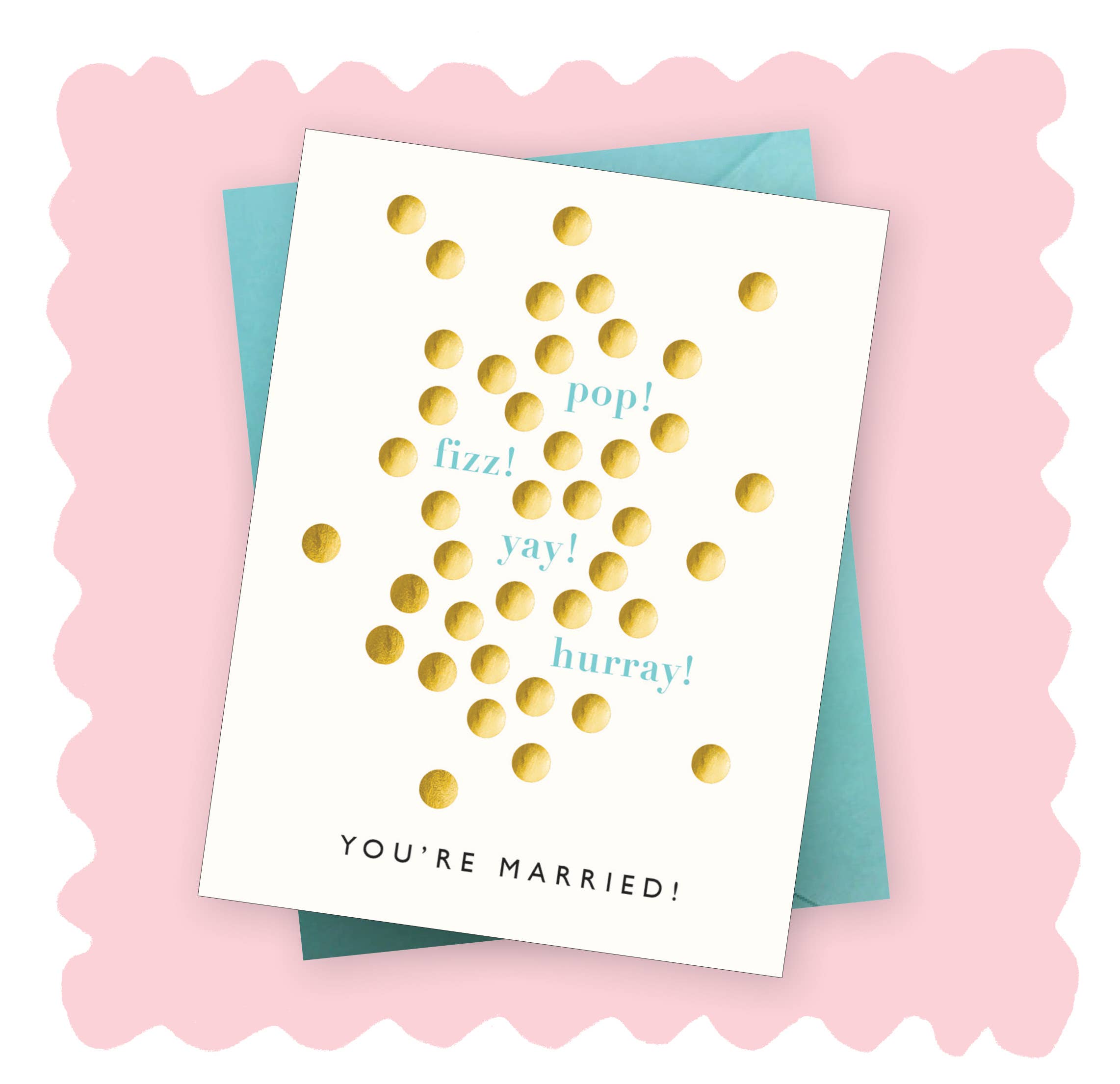 J.Falkner Cards - Wholesale Wedding Card - Pop Fizz Wedding1