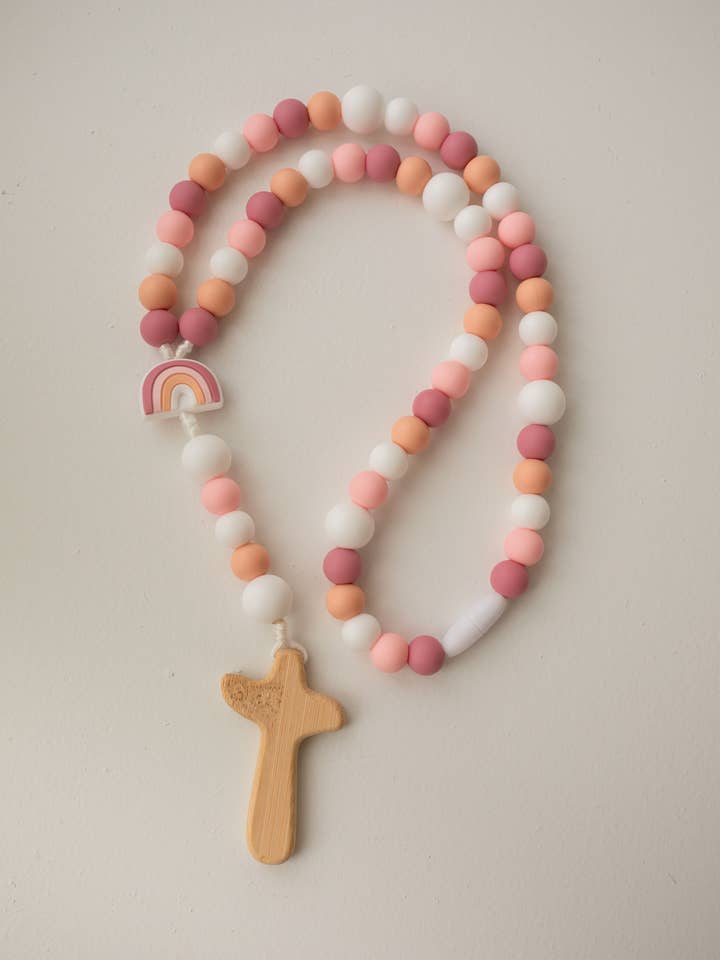 God's Promise Baby Rosary | Baptism Gift | Christening Gift for wholesale by Abundantly Yours