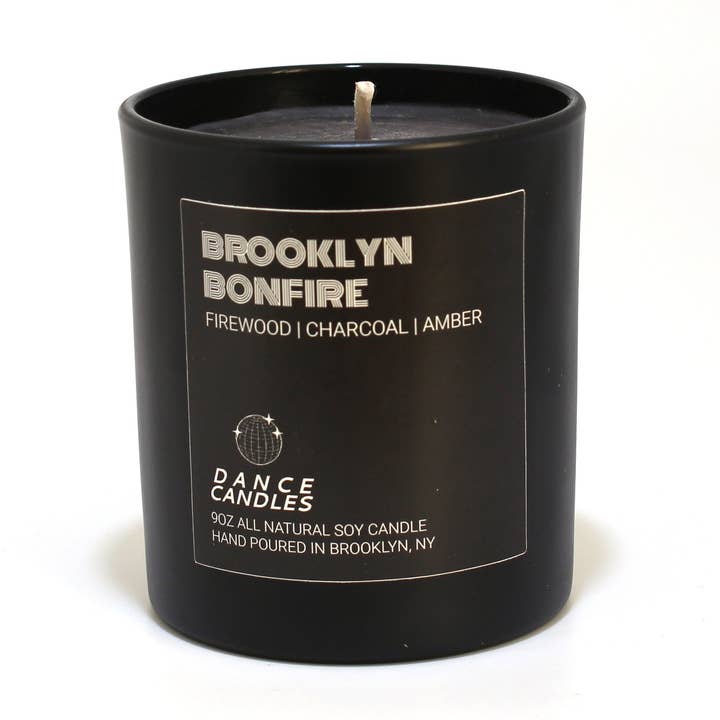 Dance Candles - Wholesale Jar/Filled Candle - Brooklyn Bonfire Soy Candles | Firewood + Charcoal + Amber Candle | Scented Candles | Organic Candle | Soy Candles Handmade | Essential Oils