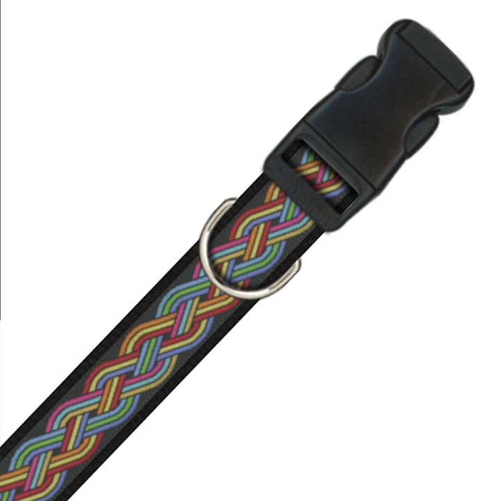 Collier pour chien arc en ciel avec nœud celtique pour la vente par Souldier