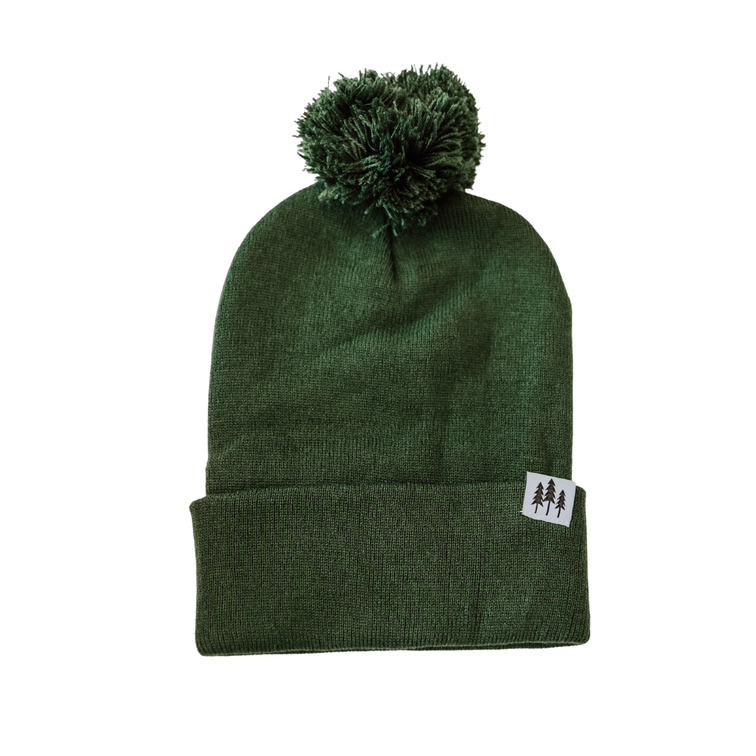 The Montana Scene – Engroshandel Beanie - Dame – Three Tree Foldover Pom Beanie5