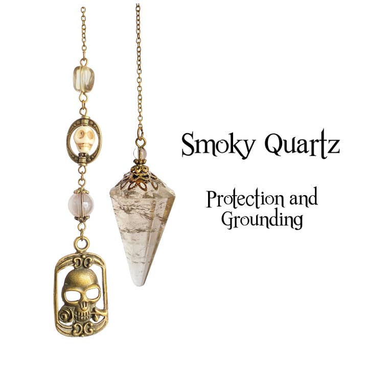 Rookkwartslinger, schedelgenezende slinger, kralenkristal voor wholesale door Glorious Healing Crystals