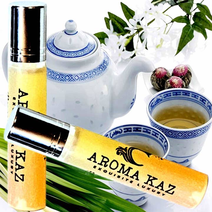 White Tea & Lemongrass Roll On Perfume Fragrance Oil for wholesale by Aroma Kaz
