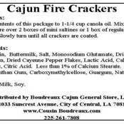 Cousin Boudreaux's Cajun Foods - Wholesale Crackers - Cousin Boudreaux's Cajun Fire Cracker Mix
