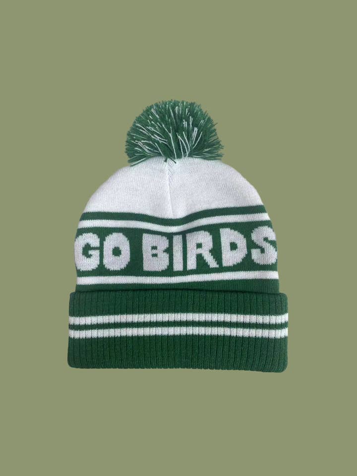 Go Birds Bubble Letter Beanie for wholesale by Dainty Studios